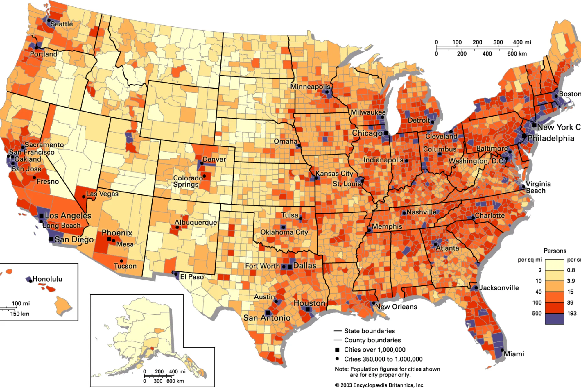 Population of the USA Today